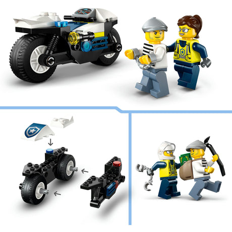 Lego ® byjagt på politimotorcykel - 60455