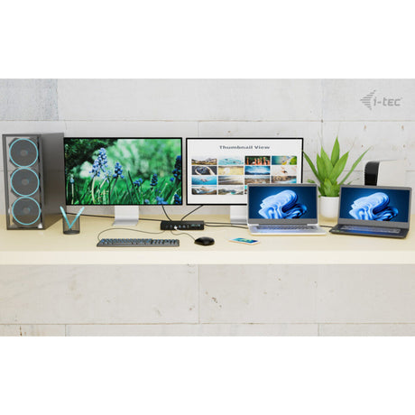 I-tec USB-C KVM Dock Pro dockingstation (sort)