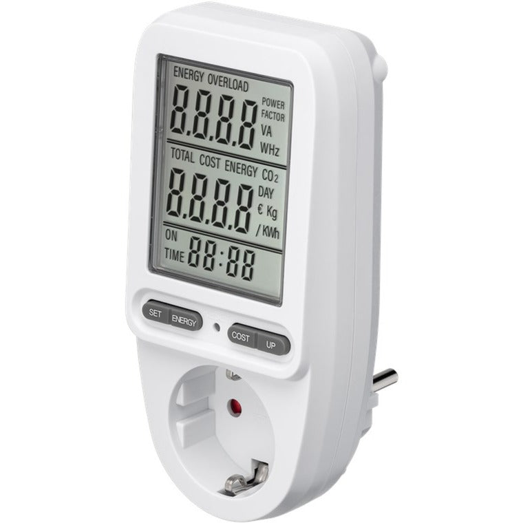 Goobay digital energiomkostningsmåler pro måleenhed (hvid)