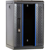 Dsi 10 tommer 9u serverskab med glasdør serverrack