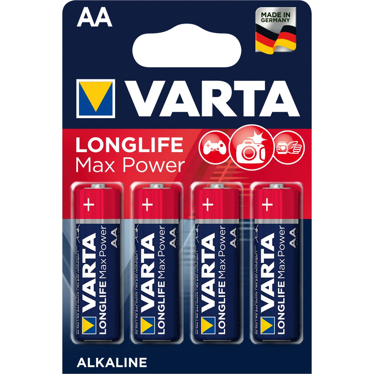 Varta longlife max power AA (LR06) batteri (4 stk.)