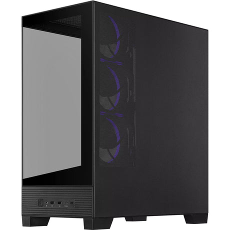 Asus a31 plus midi tårnhus (sort | 2x USB-A | 2x USB-C | hærdet glas)
