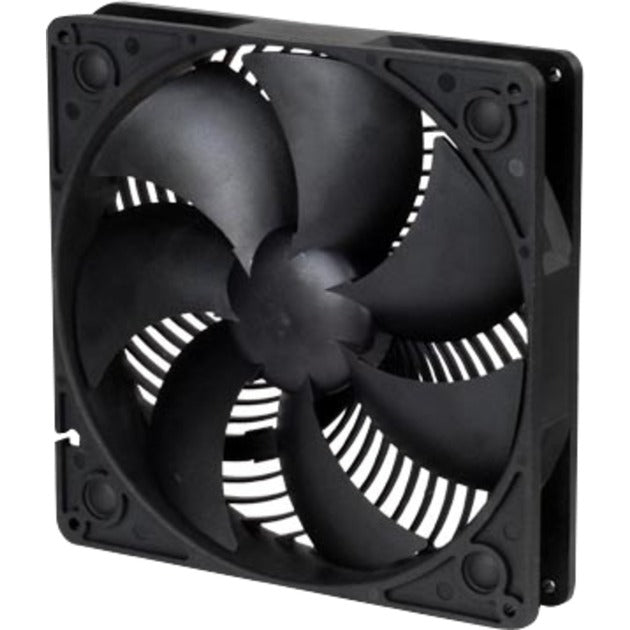 Silverstone ap181 kabinet blæser (sort, 180 x 180 x 32 mm, 3-benet tilslutning)