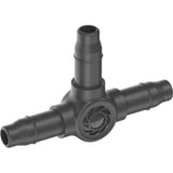 Gardena T-stykke 4,6 mm (3 16 ) tilslutning (mørkegrå, 10 stk.)
