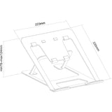 Neomounts nsls085sort foldbart laptopstativ (sort)