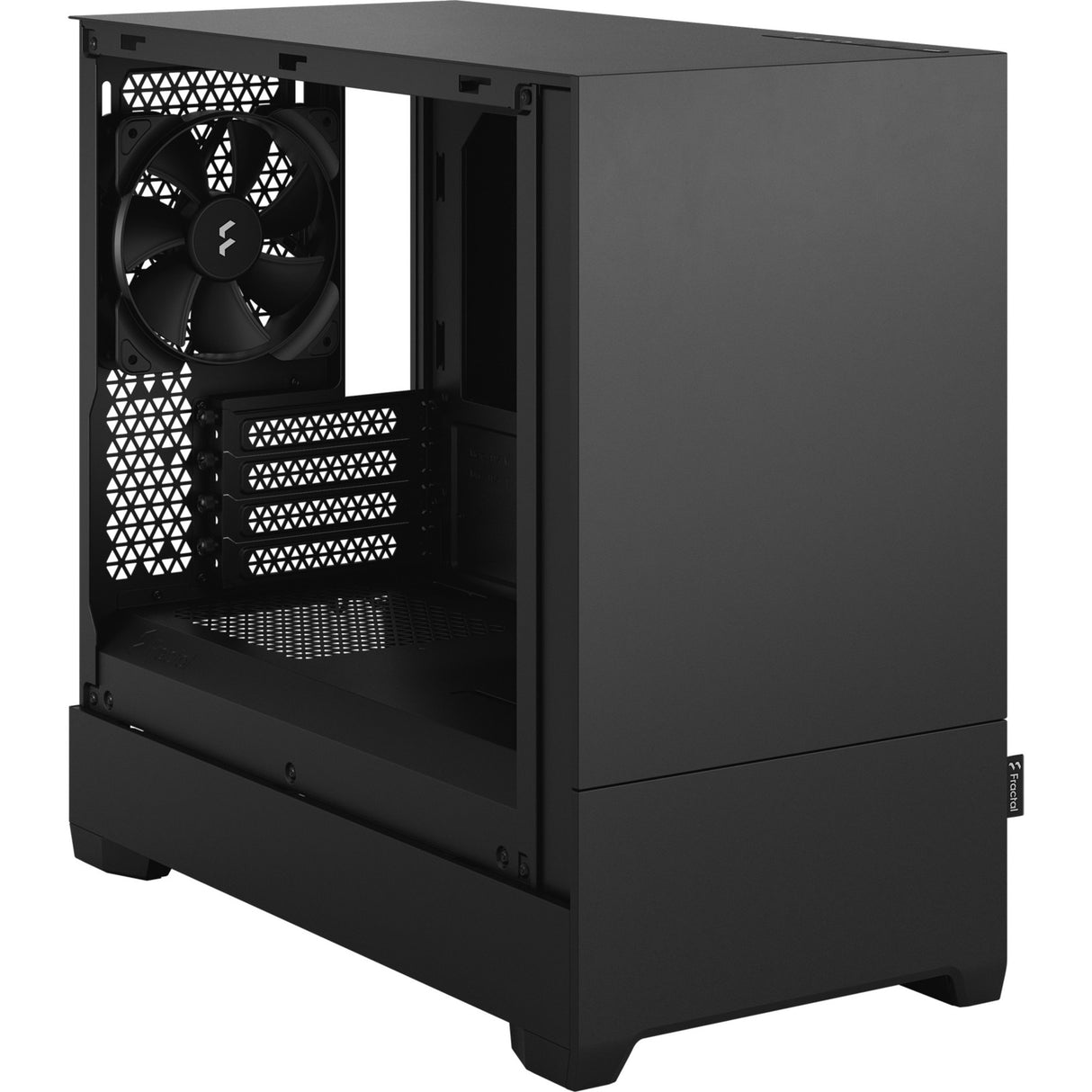 Fractal design pop mini lydløs sort solid midi tårnhus (sort | 2x USB-A)