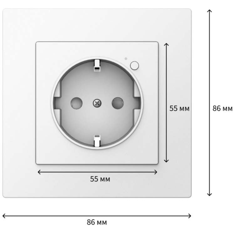 Aqara vægudtag h2 eu strømskinne (hvid, zigbee)