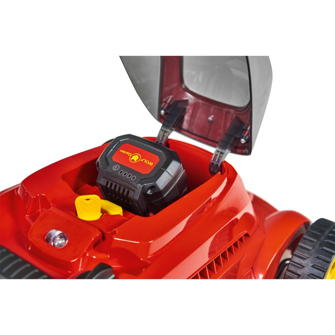 Wolf-garten Lycos 40 340 m 40 li-ion batteri plæneklipper (rød, batteri inkluderet)