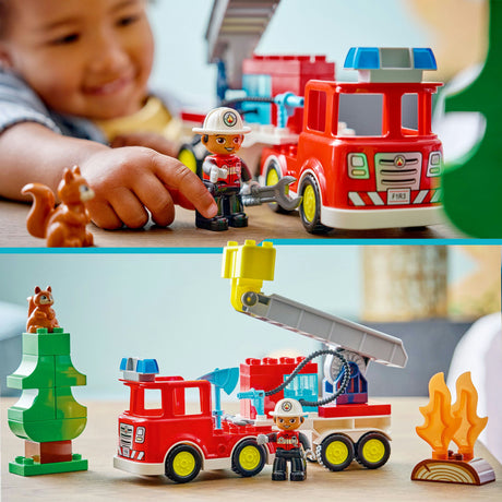 Lego Duplo Town 10473 brandbil med slange og brandmand