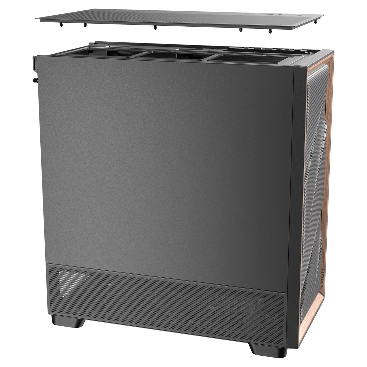 Antec flux se midi tårnhus (sort | 2x USB-A | 1x USB-C)