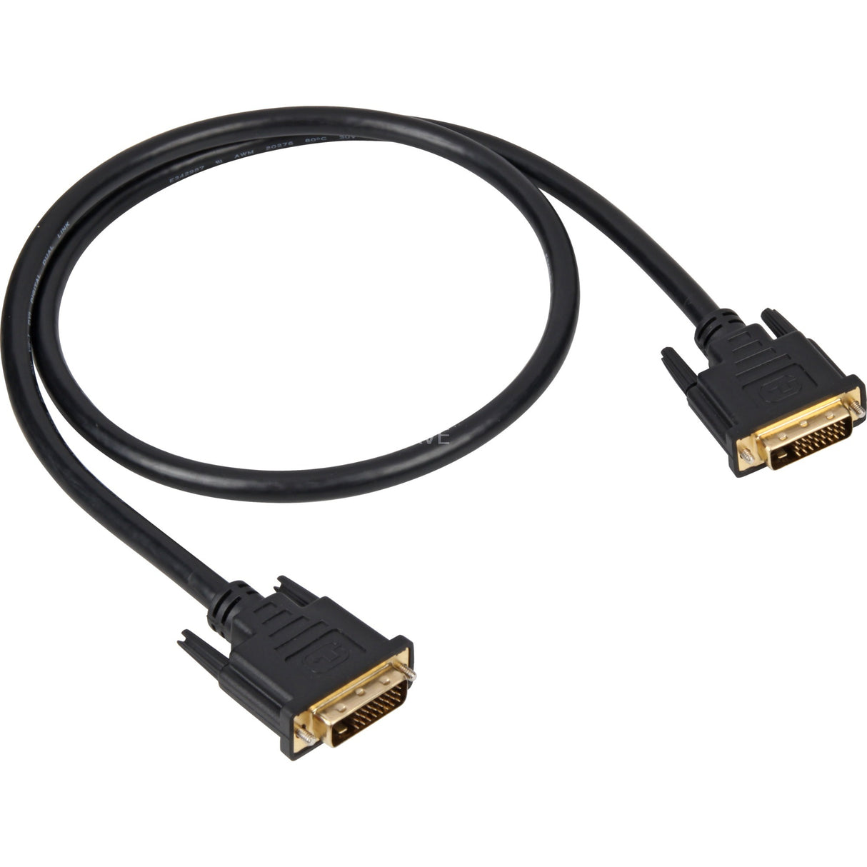 Sharkoon DVI-D kabel (sort, 1 meter)