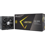Seasonic vertex gx-1200 modulær 1200 watt strømforsyning (sort, 1x 12v-2x6, 3x pcie)