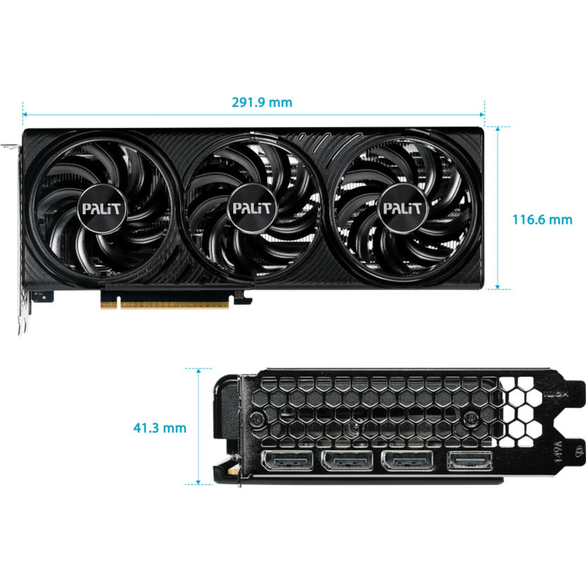 Palit GeForce RTX 5060 Ti Infinity 3 16GB grafikkort (DLSS 4, 3x DisplayPort, 1x HDMI 2.1)