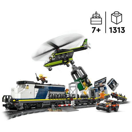 Lego ® byrøveri af polititog - legetøjstogsæt - 60508