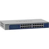 Netgear GS524 24-Port Gigabit Ethernet Unmanaged Switch (gråblå)