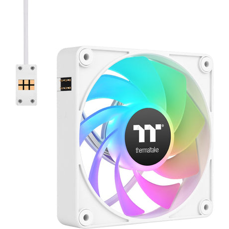 Thermaltake ct120 ex reverse argb sync pc køleventilator sne (3-fan pakke) kuffertventilatorer (hvide, 3 styk, 120 x 120 x 25 mm, pwm)