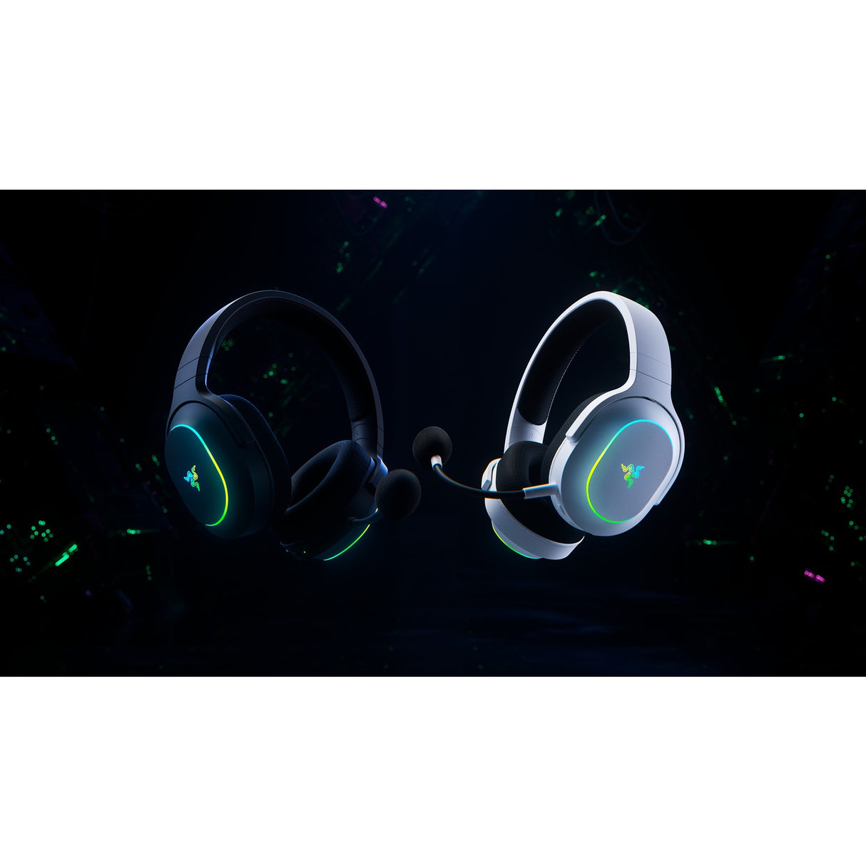 Razer barracuda x chroma over-ear gaming headset (sort, USB dongle, Bluetooth)