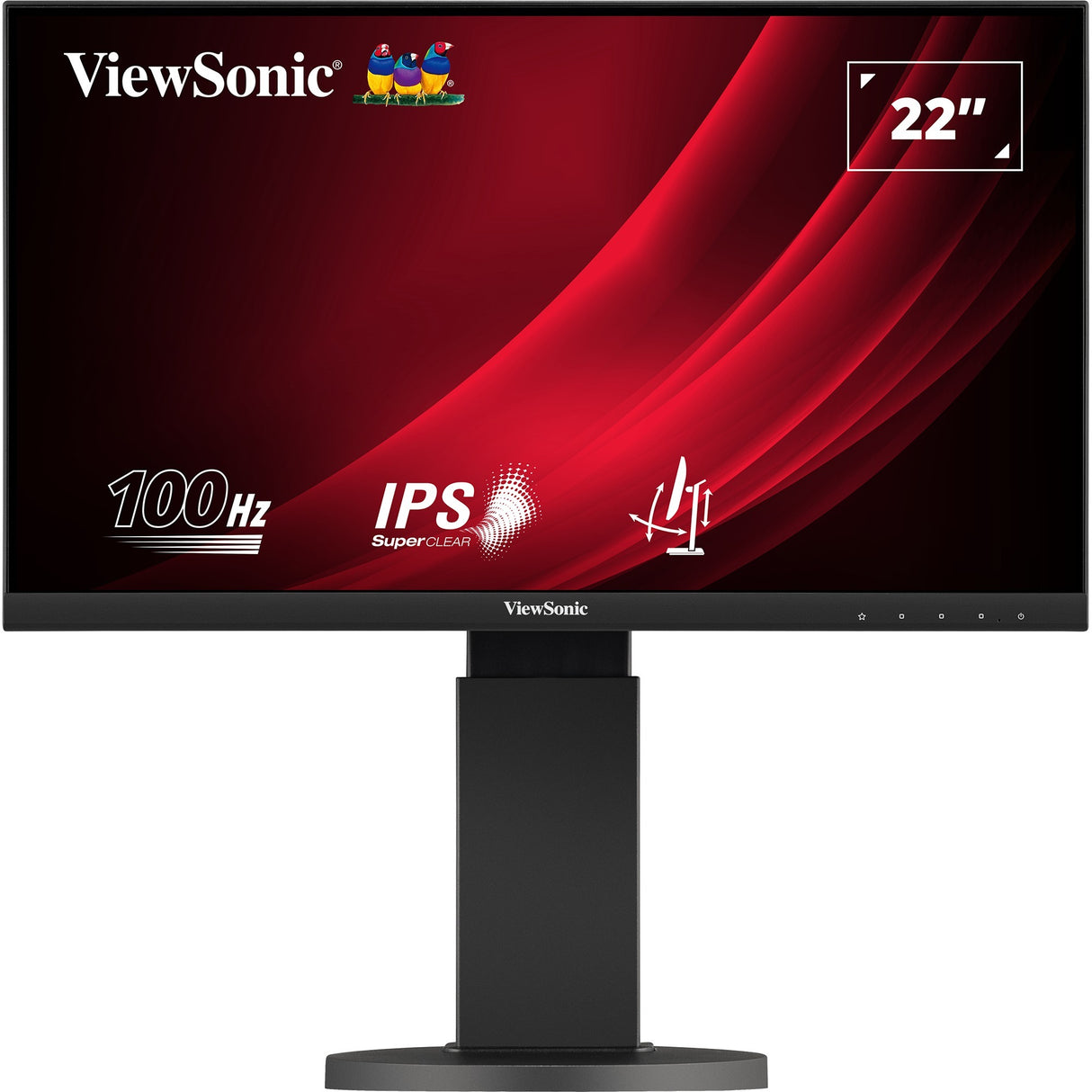 Viewsonic vg2208a-hd 22 skærm (sort, 1x hdmi, vga, 100 hz)