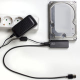 Act Connectivity USB 3.2 Gen1 til 2.5 3.5 tommer SATA-adapterkabel til SSD HDD (sort, USB 3.2 (5 Gbit s))