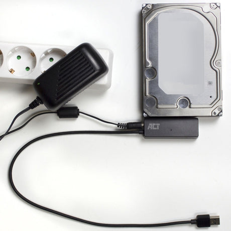 Act Connectivity USB 3.2 Gen1 til 2.5 3.5 tommer SATA-adapterkabel til SSD HDD (sort, USB 3.2 (5 Gbit s))