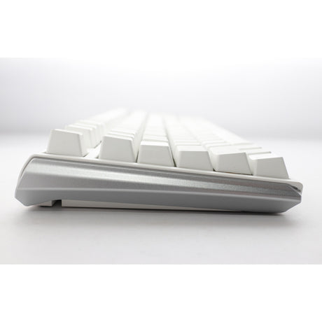 Ducky one 3 klassisk ren hvid rgb mekanisk tastatur (hvid, us-layout (qwerty), cherry mx speed silver, 100%, rgb led, double-shot pbt, hot-swappable, quack mekanik)