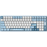 Iqunix F97 Wintertide Wireless Mechanical Keyboard (lyseblåt, amerikansk layout (QWERTY), Cherry MX Brown, 96%, RGB LED'er, hot-swappable, PBT, 2,4GHz | Bluetooth 5.1 | USB-C)