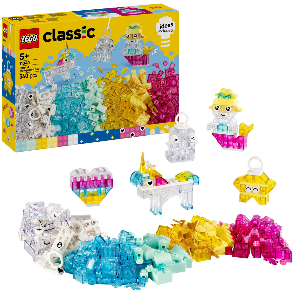 Lego klassisk magisk gennemsigtig æske - 11040