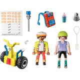 Playmobil city life - startpakke redning med segway byggelegetøj (71257)