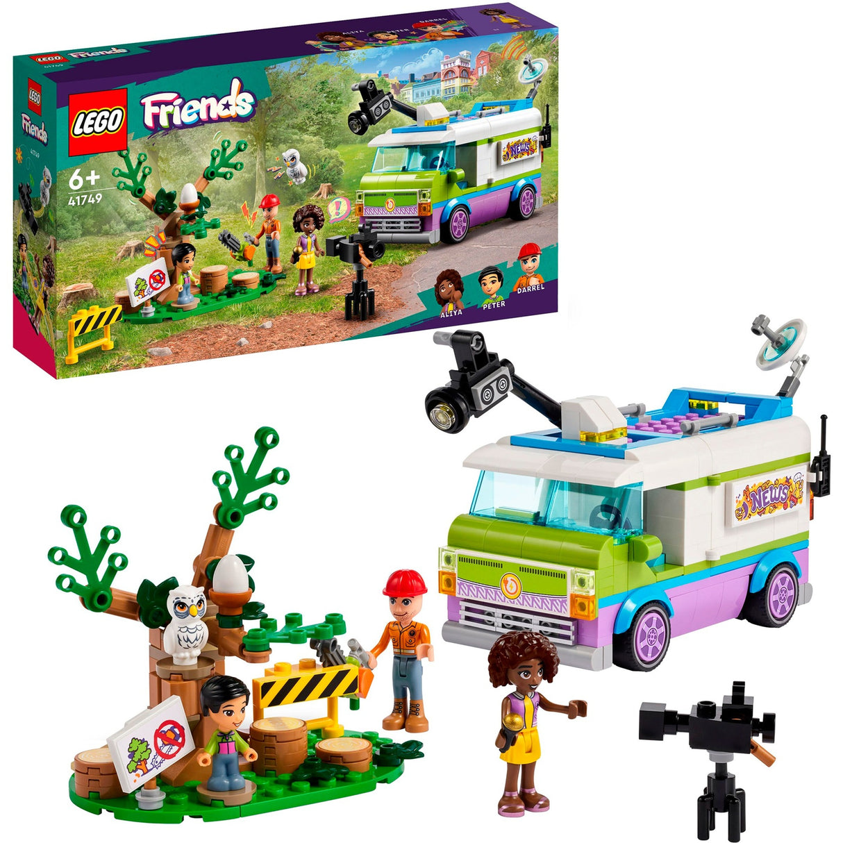 Lego venner - nyhedsvogn byggelegetøj (41749)