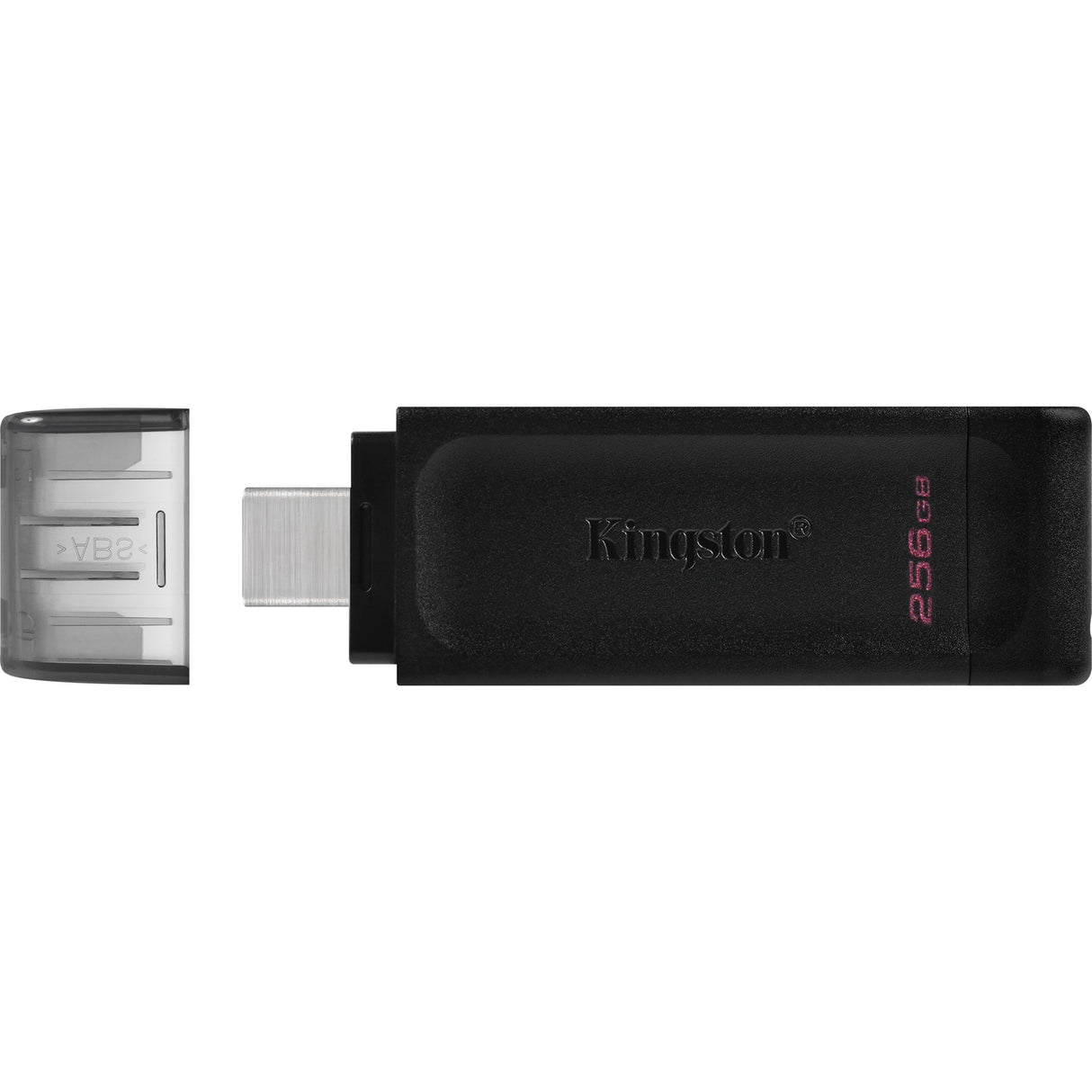 Kingston Data Traveler 70 256 GB USB-stick (sort, DT70 256 GB, USB-C 3.2 gen 1)