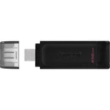 Kingston Data Traveler 70 256 GB USB-stick (sort, DT70 256 GB, USB-C 3.2 gen 1)