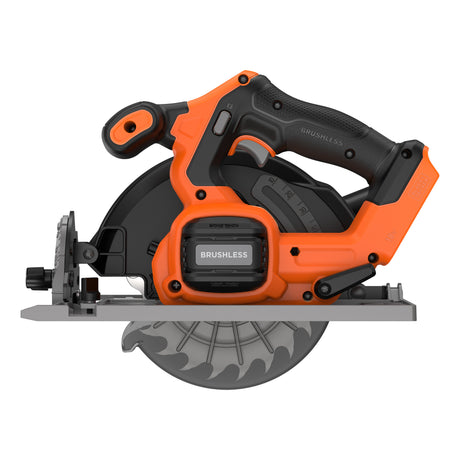 Black+decker 18v brushless cirkelzaag 165mm handcirkelzaag (zwart oranje, accu en oplader niet inbegrepen)
