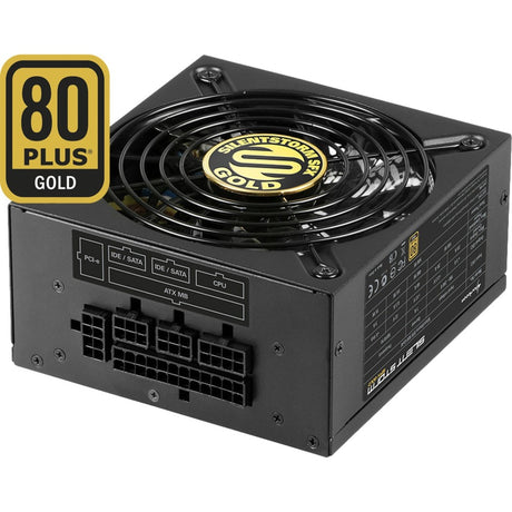 Sharkoon silentstorm sfx 500 guld modulær 500 watt strømforsyning (sort, 2x pcie)