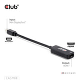 Club 3D Mini Displayport 1.4 til HDMI 8K60Hz M-F Adapter (sort)