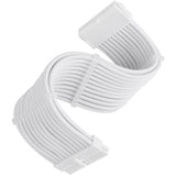 Silverstone sst-pp07e-mbw-v2, 24pin atx forlængerkabel (hvid, 30 centimeter)