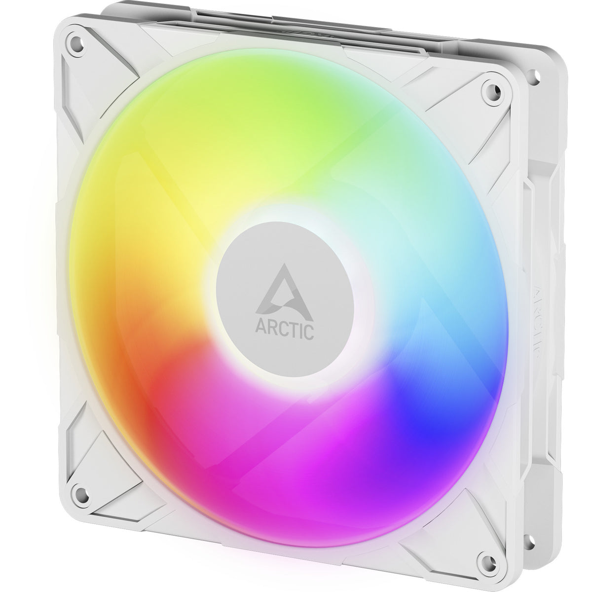 Arctic p14 pro a-rgb kabinet blæser (hvid, 140 x 140 x 27 mm, pwm)