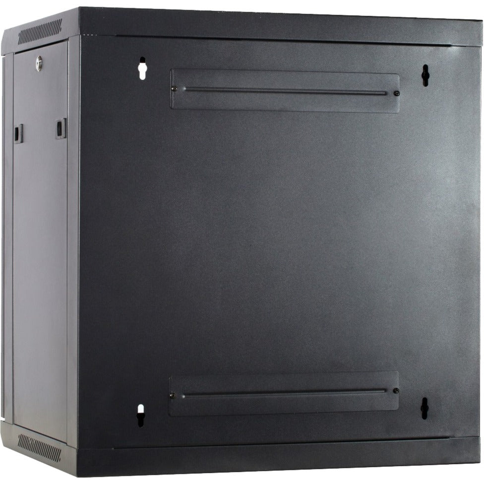 Dsi 12u vægskab med glaslåge - ds6412 serverrack (sort, 600 x 450 x 635 mm)