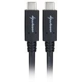 Sharkoon USB-C 3.2 > USB-C-kabel (sort, 0,5 meter)