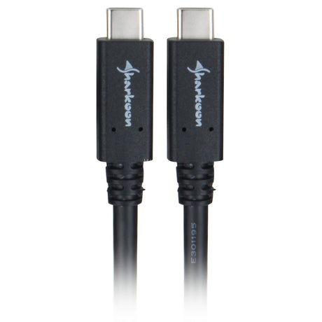 Sharkoon USB-C 3.2 > USB-C-kabel (sort, 0,5 meter)