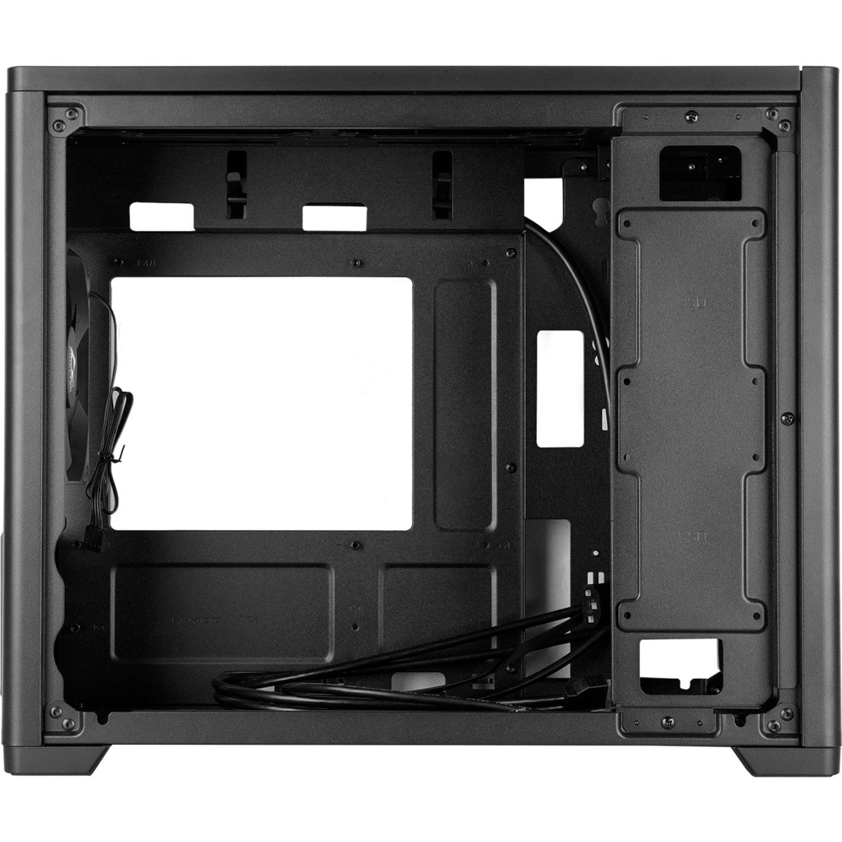 Chieftec bx-mesh mini tårnhus (sort | 1x USB-A | 1x USB-C | hærdet glas)