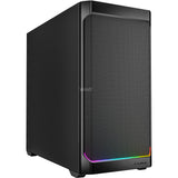 Sharkoon mk4 rgb strip mini tårnhus (sort | 2x usb-a | 1x usb-c | rgb)