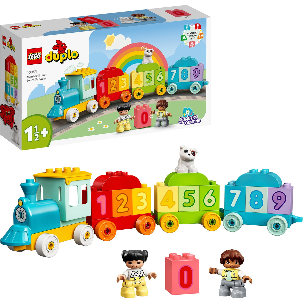 Lego duplo - taltog - lære at tælle byggelegetøj (10954)