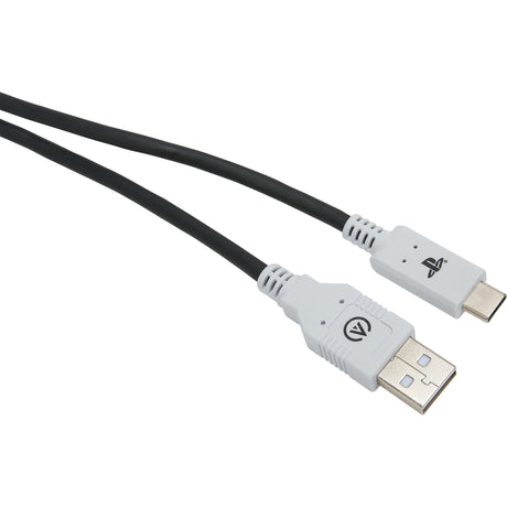 Powera USB-C kabel til Playstation 5 (sort og hvid, 3 meter)