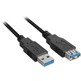 Sharkoon USB 3.0 forlængerkabel (sort, 1 meter)