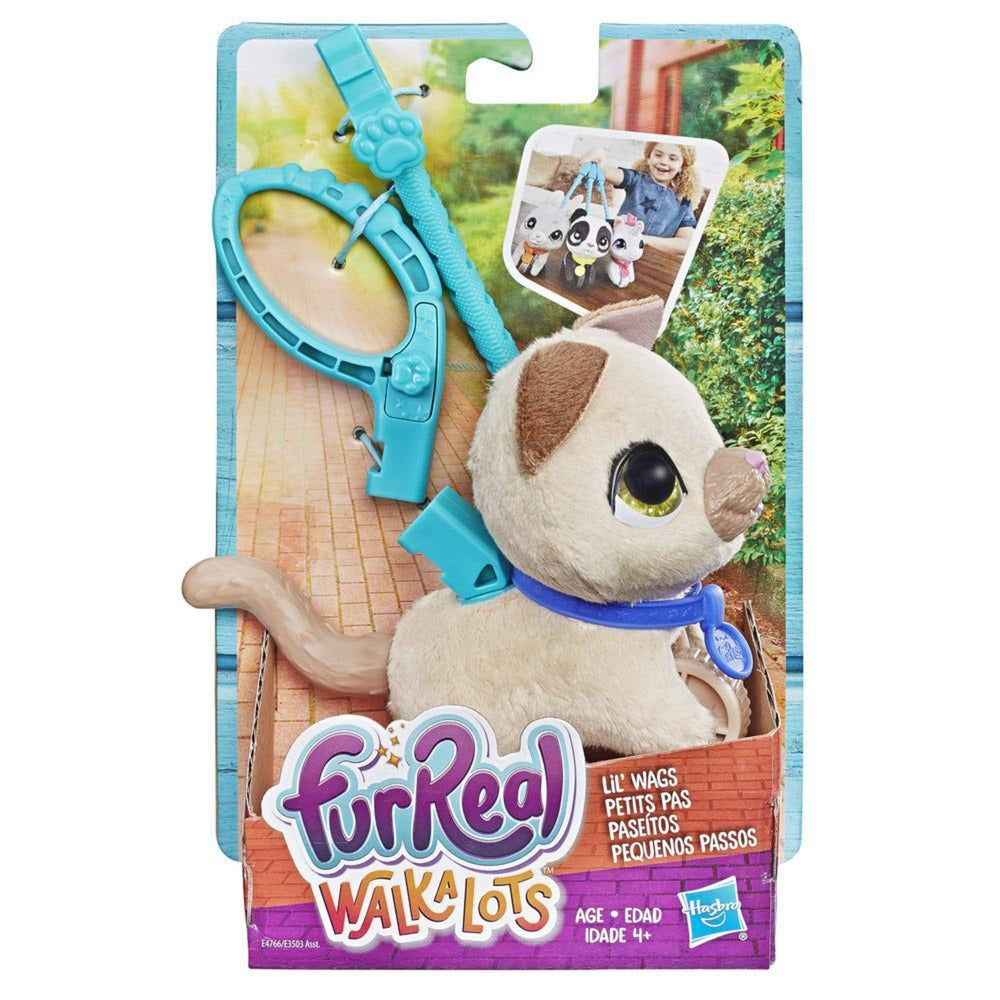 Hasbro furreal - walkalots lil' wags kitty plyslegetøj