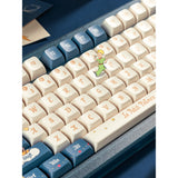 Iqunix zx75 sky støder på trådløst mekanisk tastatur (blå, us lay-out (qwerty), gateron rød, 75%, rgb lysdioder, hot-swappable, double-shot pbt, 2,4ghz | bluetooth 5.1 | usb-c)