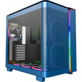 Montech king 95 pro midi tårnhus (blå | 2x USB-A | 1x USB-C | RGB | hærdet glas)