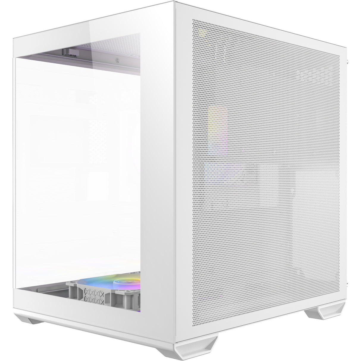 Antec cx60m argb mini tårnhus (hvid | 3x usb-a | rgb | hærdet glas)