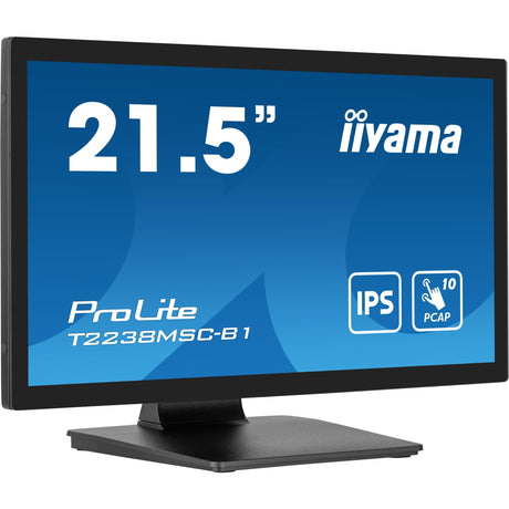 Iiyama prolite t2238msc-b1 21.5 touchscreen-skærm (sort (mat), HDMI, skærmport, 2x USB-A, USB-B)