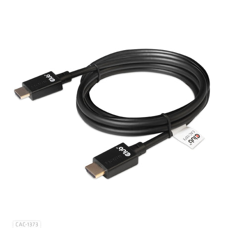 Club 3D ultra højhastigheds HDMI 2.1 certificeret kabel han-han (sort, 3 meter, 4K 120Hz, 8K 60Hz, 48Gbps)